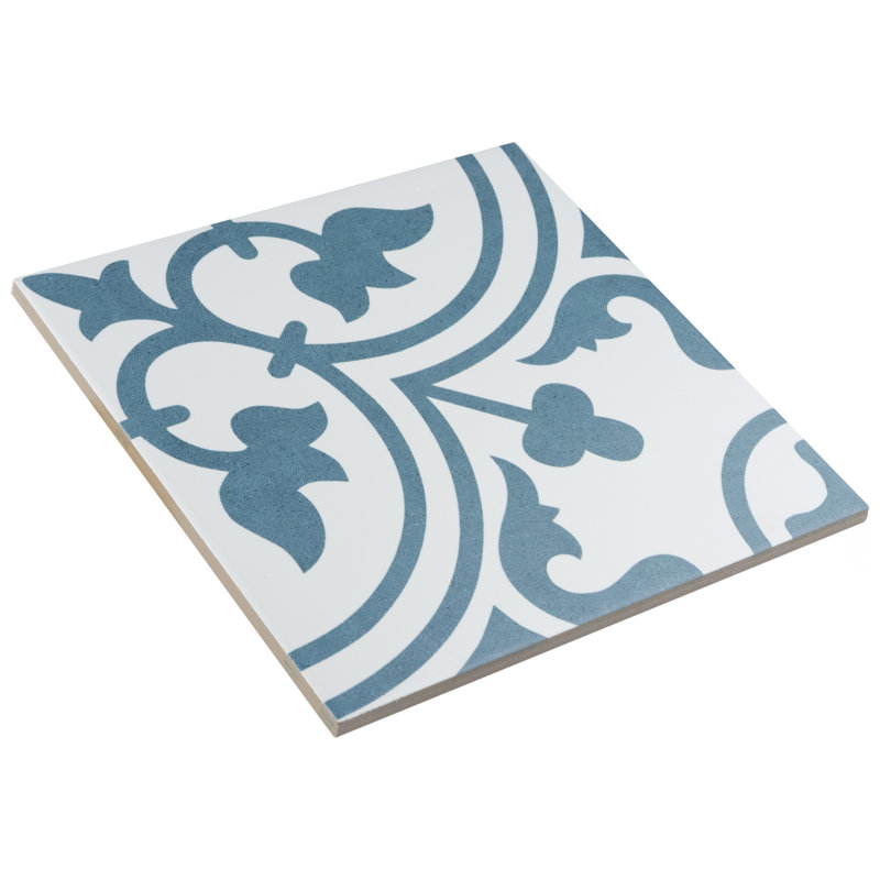 Merola Tile Arte 10" x 10" Porcelain Patterned Wall & Floor Wayfair